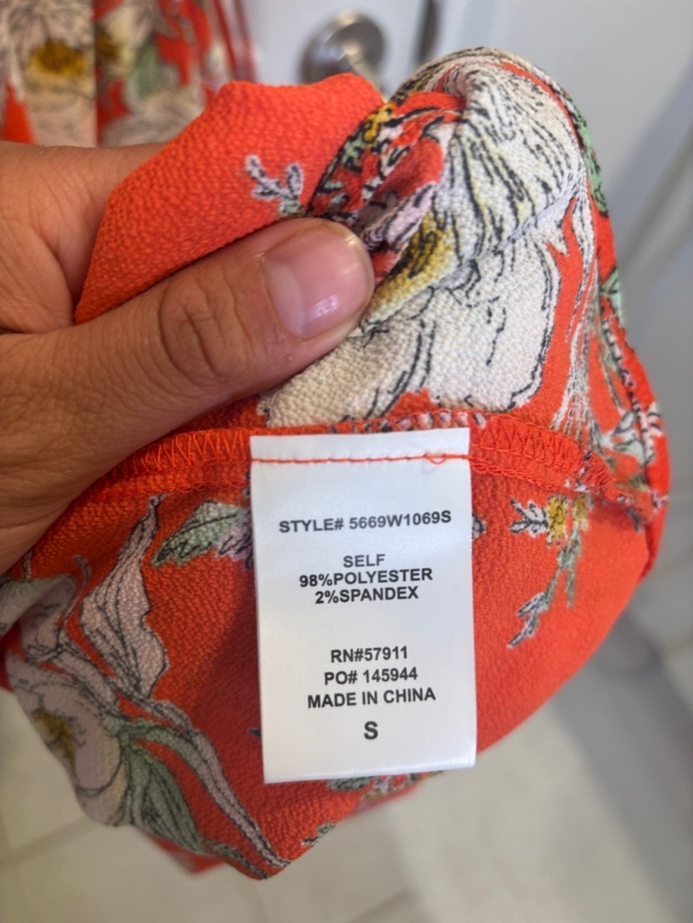 Superfoxx Floral Wrap Maxi Dress Coral Orange Short Sleeve Size Small - Picture 4 of 5